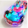 Прозрачная машинка для детей "Суперкар"  с шестеренками со звуком и светом