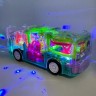  Прозрачный светящийся автобус со световыми и музыкальными эффектами и движущимися деталями