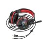 Наушники W104 игровые проводные с микрофоном (красные )