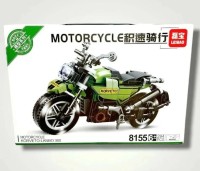 Конструктор Техник Мотоцикл зеленый, 294 детали